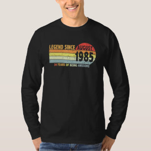 Legendäre 36. Geburtstags-Vintage seit August 1985 T-Shirt