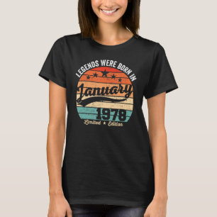 Legendäre 45. Geburtstage - Im Januar geboren T-Shirt