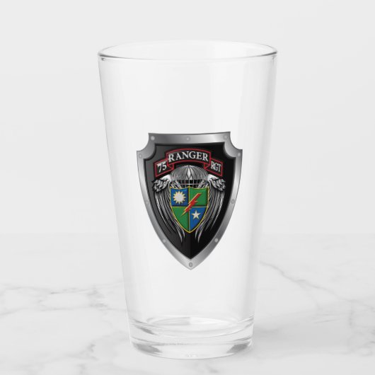 Legendäre 75. Ranger Regiment Custom Shield Glas (Vorderseite)