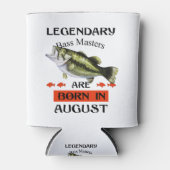 Legendäre Bassmeister sind im August Geboren Dosenkühler (Vorderseite)