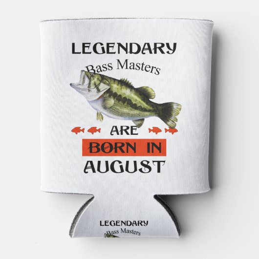 Legendäre Bassmeister sind im August Geboren Dosenkühler (Vorderseite)