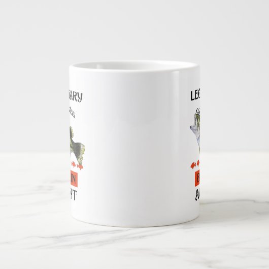 Legendäre Bassmeister sind im August Geboren Jumbo-Tasse (Vorderseite)
