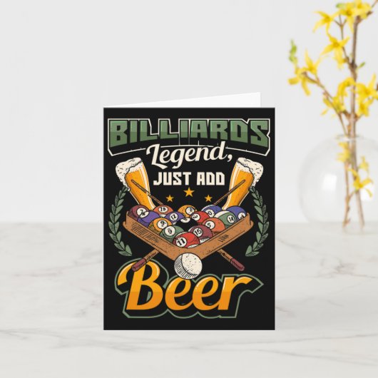 Legendäre Billiards Karte (Gelbe Blume)