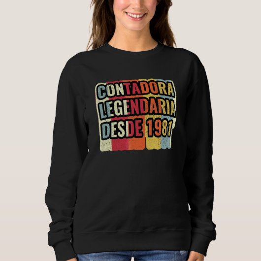 Legendäre Buchhalterin seit 1981 Buchhalter Sweatshirt (Vorderseite)
