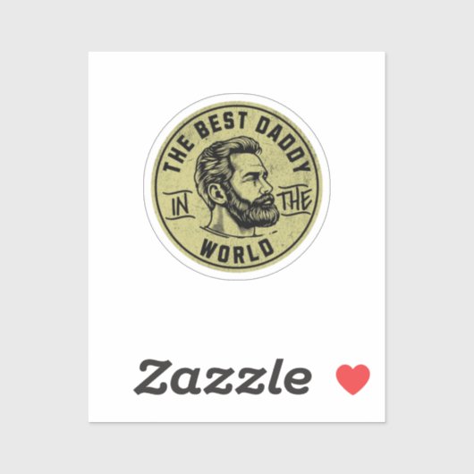 Legendäre Coole Väter – Fette Typografie-Design Aufkleber (Blatt)