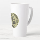 Legendäre Coole Väter – Fette Typografie-Design Milchtasse (Rechte Ecke)