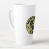 Legendäre Coole Väter – Fette Typografie-Design Milchtasse (Linke Ecke)