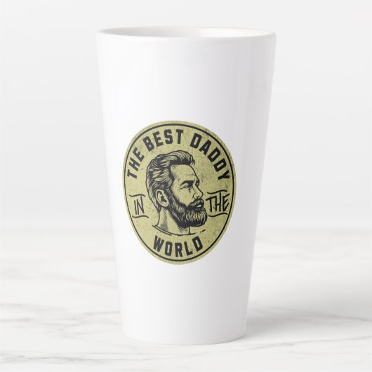 Legendäre Coole Väter – Fette Typografie-Design Milchtasse (Vorderseite)