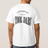 Legendäre Coole Väter – Fette Typografie-Design T-Shirt (Rückseite)