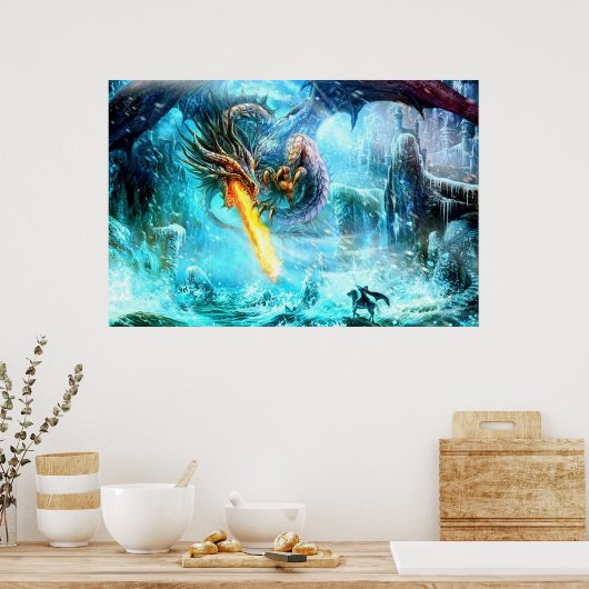 Legendäre Drachenposter Poster (Küche)