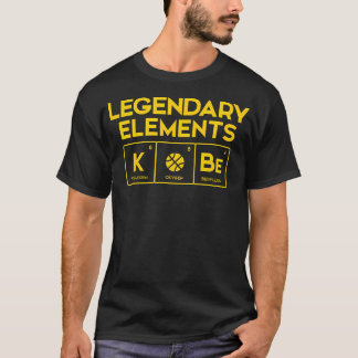 Legendäre Elemente des Basketball-K-O-Be-Periodic T-Shirt