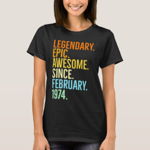 Legendäre Epos phantastisch seit Februar 1974 Vint T-Shirt