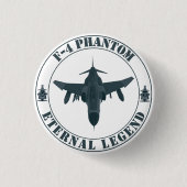 Legendäre F-4 Phantom Fighter Aircraft Button (Vorderseite)
