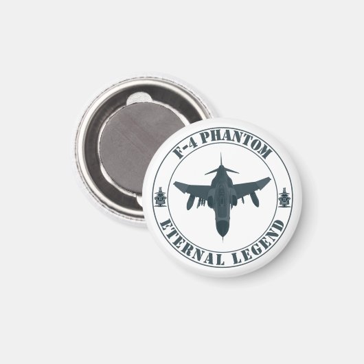 Legendäre F-4 Phantom Fighter Aircraft Magnet (Vorderseite/Rückseite)
