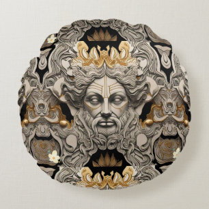 "Legendäre Goldene Momente" Rundes Kissen