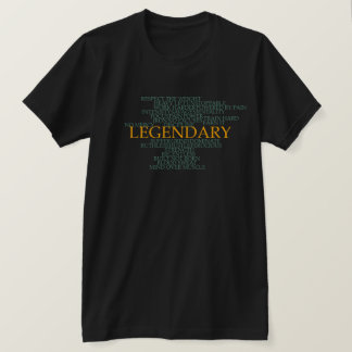 Legendäre Gym-Motivations-Wortwolke-Workout T-Shirt