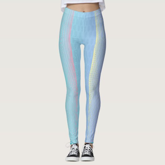 Legendäre, in Barcelona Inspiriert geometrische Le Leggings (Vorderseite)