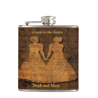 Legendäre Liebe Hipflask Lesbian Wedding Gift Flachmann