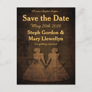 Legendäre Liebe-Save the Date Ankündigungspostkarte