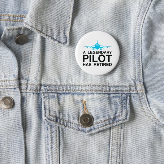 Legendäre Pilotin ermüdet Button (Beispiel)