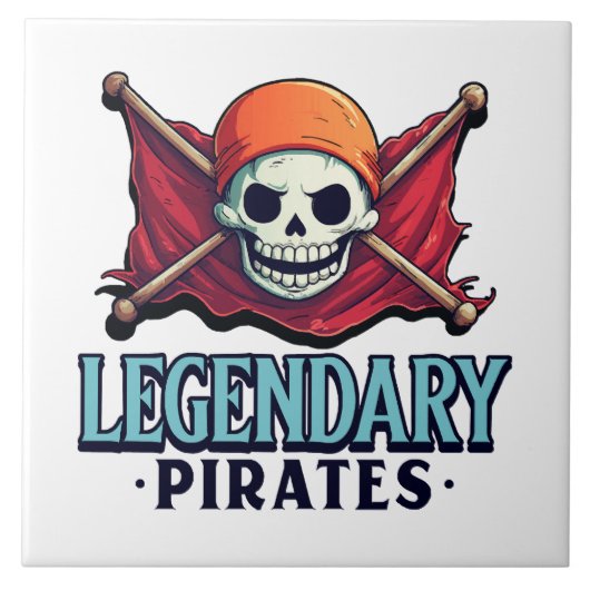 Legendäre Piraten Fliese (Vorderseite)