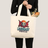 Legendäre Piraten Jumbo Stoffbeutel (Vorderseite (Produkt))