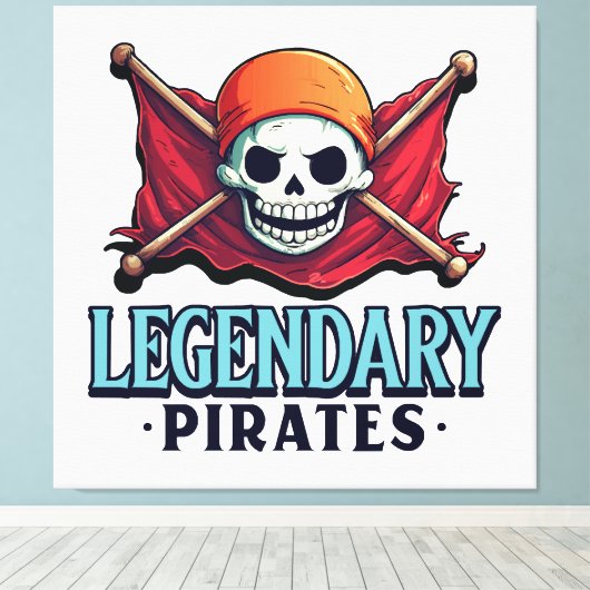 Legendäre Piraten Leinwanddruck (Insitu (Holzboden))