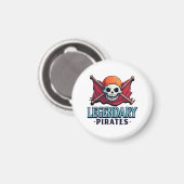 Legendäre Piraten Magnet (Vorderseite/Rückseite)