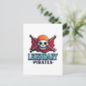 Legendäre Piraten Postkarte (Stehend Vorderseite)