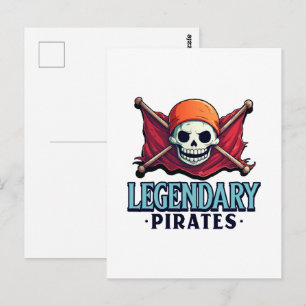 Legendäre Piraten Postkarte