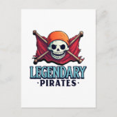 Legendäre Piraten Postkarte (Vorderseite)