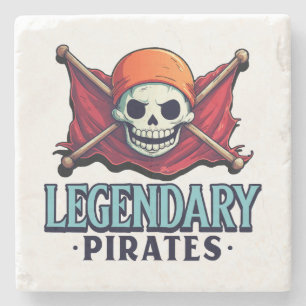 Legendäre Piraten Steinuntersetzer