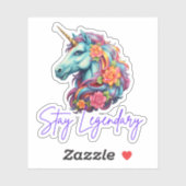 Legendäre Regenbogenklemme bleibe Aufkleber (Blatt)