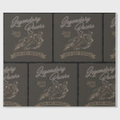 Legendäre Rennfahrer Geschenkpapier (Flach)