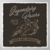 Legendäre Rennfahrer-Poster Poster (Vorne)