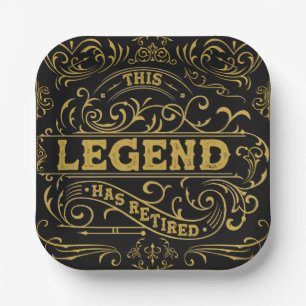 Legendäre Schwarzgold-Rente Pappteller