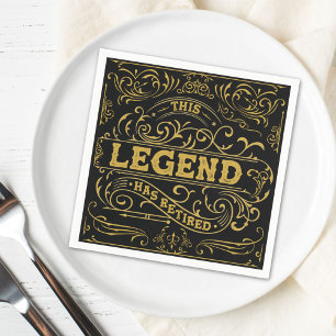 Legendäre Schwarzgold-Rente Serviette
