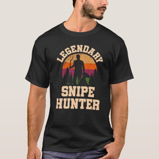 Legendäre Snipe Hunter Snipe Jagd T-Shirt (Vorderseite)