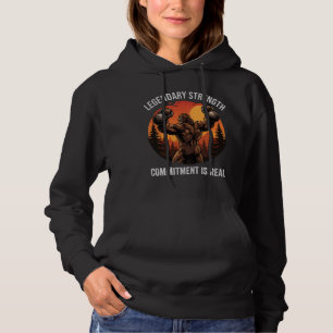 Legendäre Stärke Verpflichtung ist Real Gym Lebe Hoodie