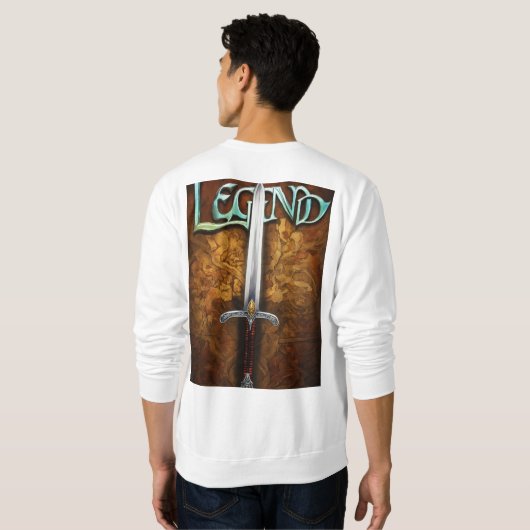 "Legendäre Threads" "Tragen Sie Ihre Legende" Sweatshirt (Schwarz voll)