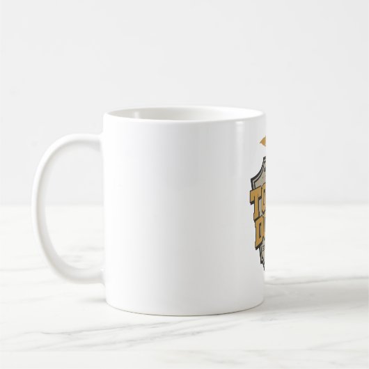 Legendäre Uni Fußball Touch runter Kaffeetasse (Links)