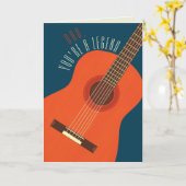 Legendäre Vater Gitarren-Vatertag Karte (Gelbe Blume)