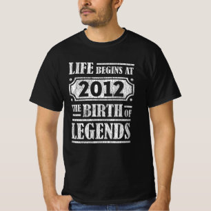 Legendäre Vintage-Geburtstagsgeschenke 2012 T-Shirt