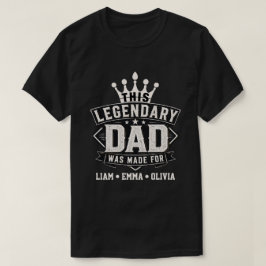 Legendäre Vintage-Typografie für Väter Design T-Shirt