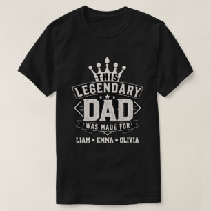 Legendäre Vintage-Typografie für Väter Design T-Shirt