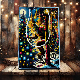 Legendäre Weihnachtsbigfoot Mittlere Geschenktüte