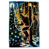 Legendäre Weihnachtsbigfoot Mittlere Geschenktüte (Vorderseite)