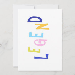 legendäre Wortart Feiertagskarte