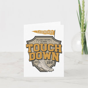 Legendärer College-Football-Touchdown Karte