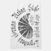 Legendärer deutscher Stadtstil Geschirrtuch (Vertikal)